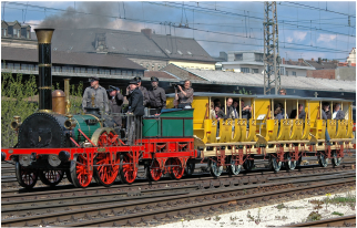 The German train 'Adler', Germany's first train